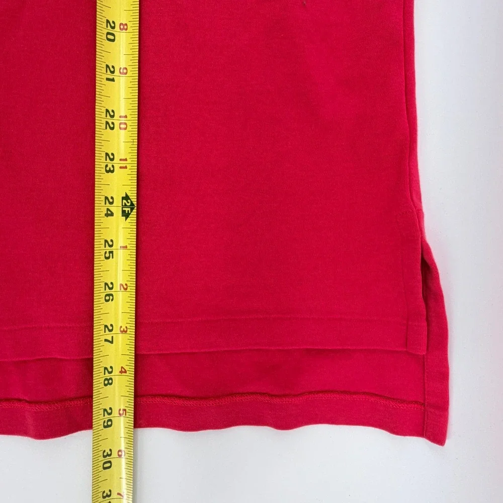 Polo Ralph Lauren Custom Fit Polo Shirt‎ Size Large Red Short Sleeve Blue Pony
